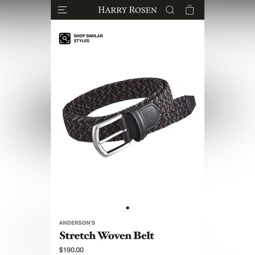 Anderson men’s stretchy belt.